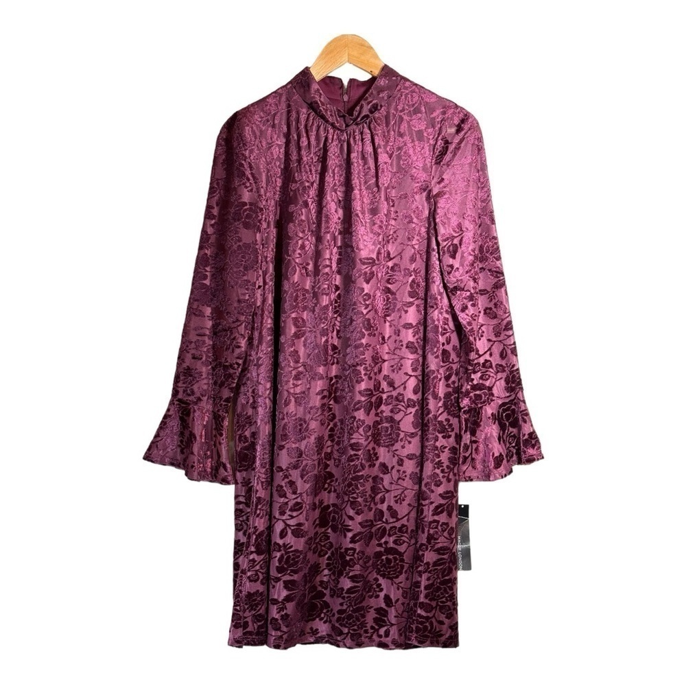 London Times Velvet Burnout Dress NWT - Picture 2 of 7